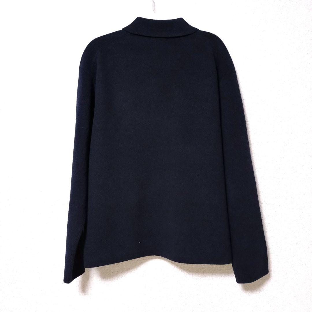2025モデルニットフルジップジャケット L ネイビー UNIQLO C