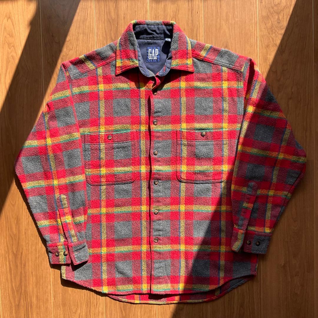 GAP OLD GAP ウール チェックシャツ