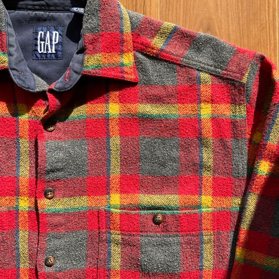 GAP OLD GAP ウール チェックシャツ
