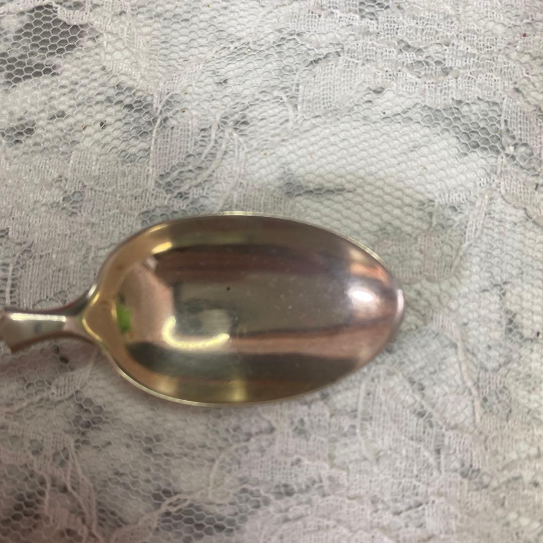 英国　アンティーク　バーミンガム　シルバー　コーヒー　スプーン
