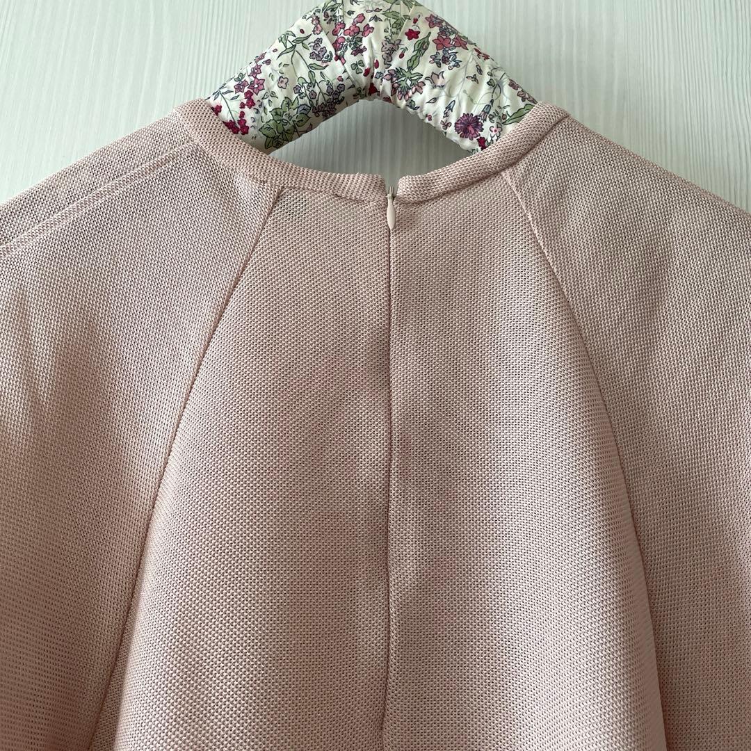 【美品】CLANE メッシュフォームスリーブブラウス　ピンク　サイズ1