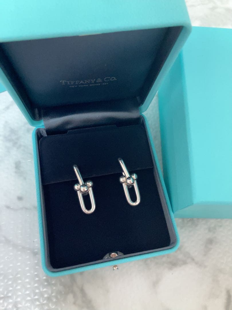 Tiffany ハードウェア ラージ リンク ピアス