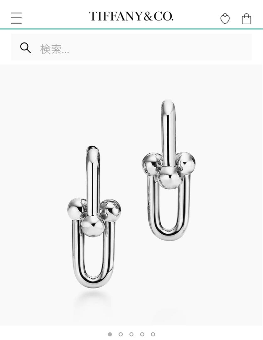 Tiffany ハードウェア ラージ リンク ピアス