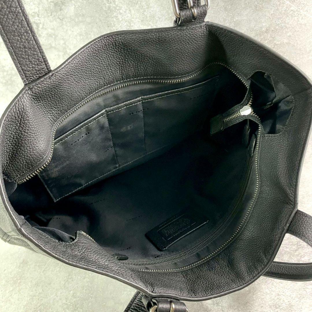 極美品 コーチ メトロポリタン トートバッグ ビジネスバッグ レザー A4可 黒