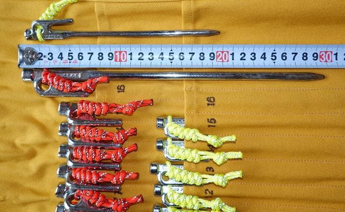 * peak スノーピーク ソリッドステークのクロームメッキ仕様　セット
