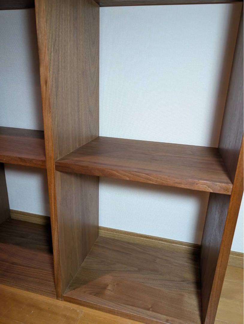 ■送料込■無印良品 MUJI スタッキングシェルフ ウォールナット 棚 家具収納