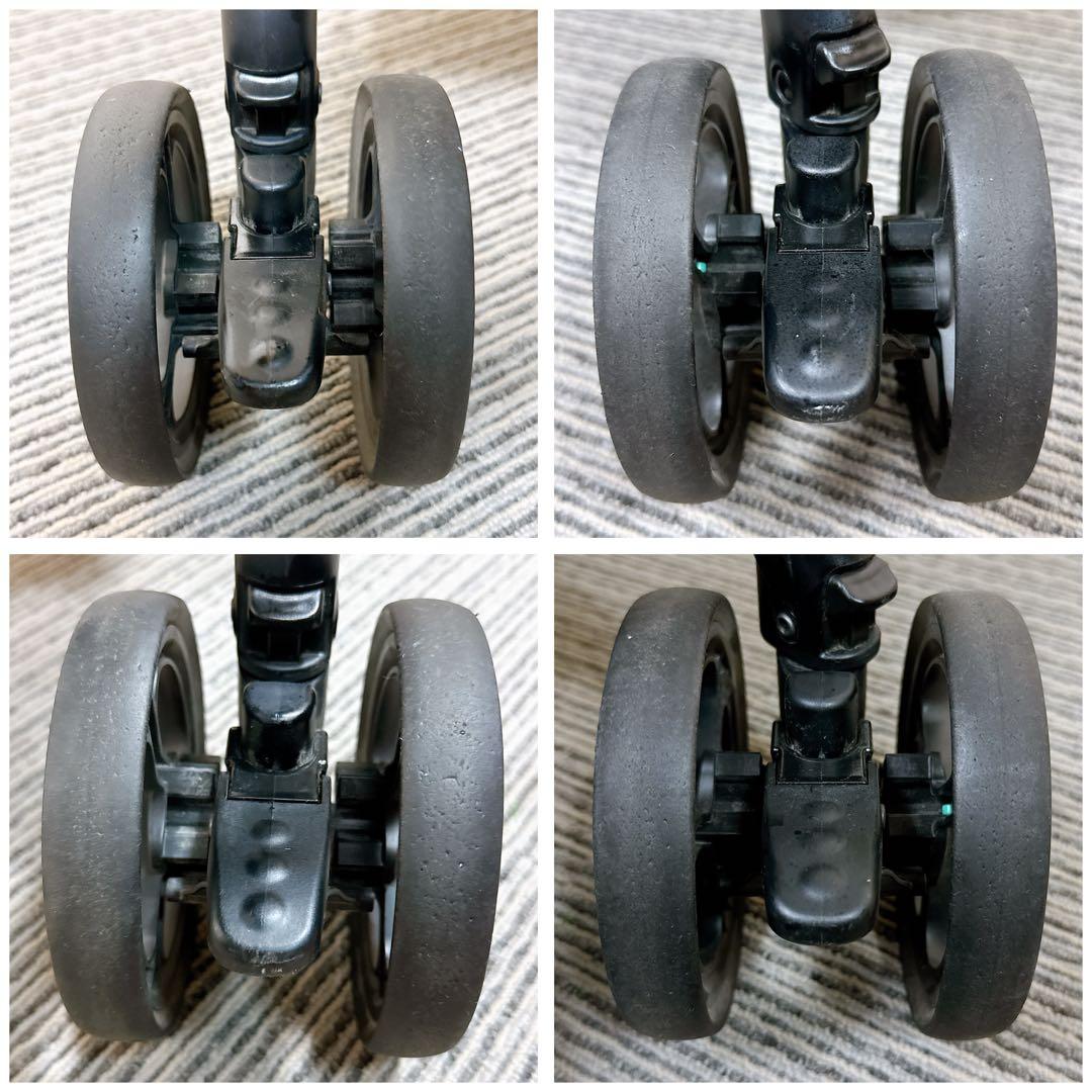 【美品】Aprica ラクーナビッテクッション　ベビーカー　レザーハンドル