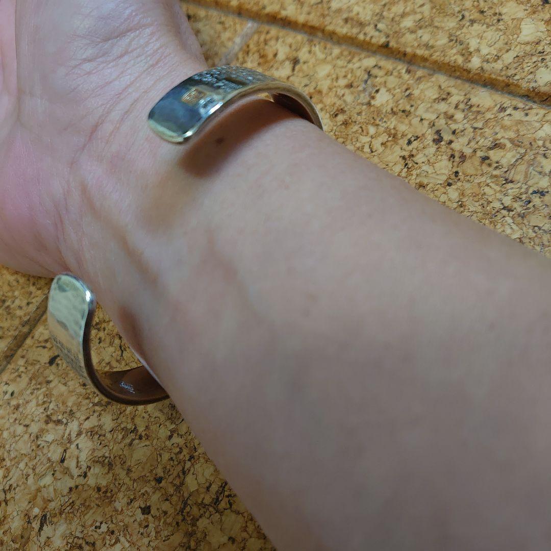 シルバー 般若心経彫刻文字 バングル