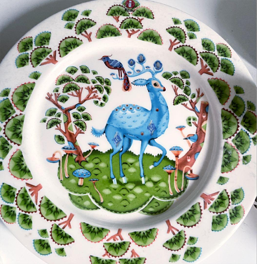 新品 ☆  ☆ サツメッサ グリーン　プレート&ボウル 各2点