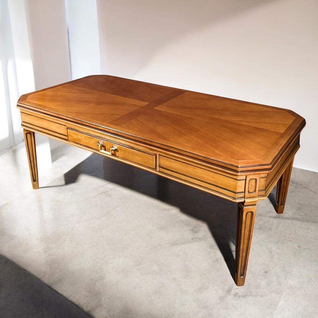 HR760 maruni 地中海ロイヤル　ローテーブル　引き出し付き