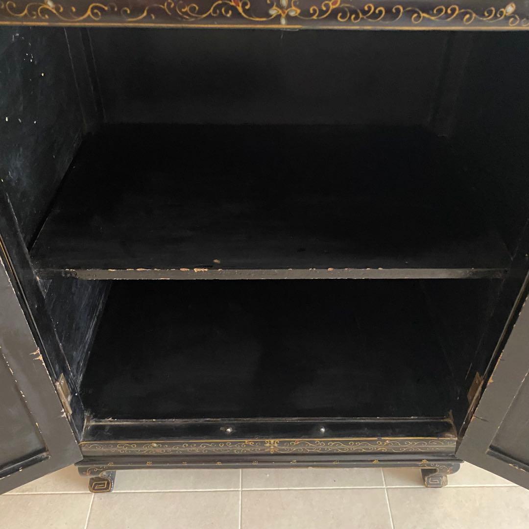 中国　アンティーク　キャビネット　李朝家具　中国家具　象嵌　和モダン　アジアン