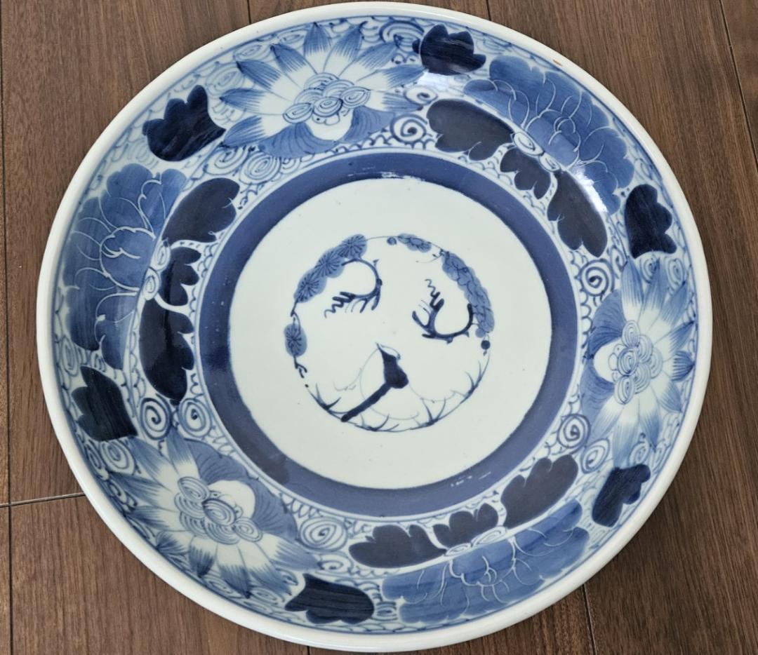 伊万里大皿　染付 直径32cm