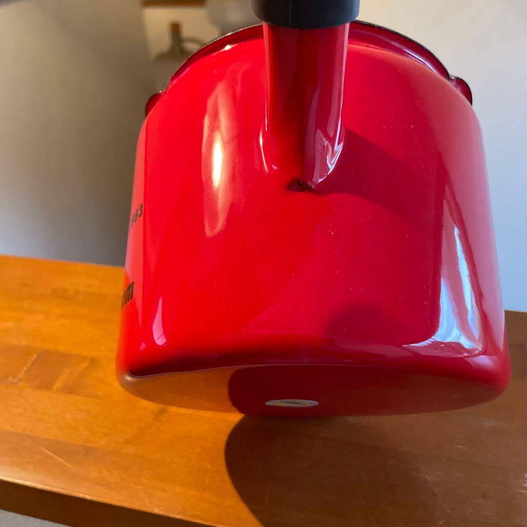 London Tea Room 赤 ホーロー ミルクパン