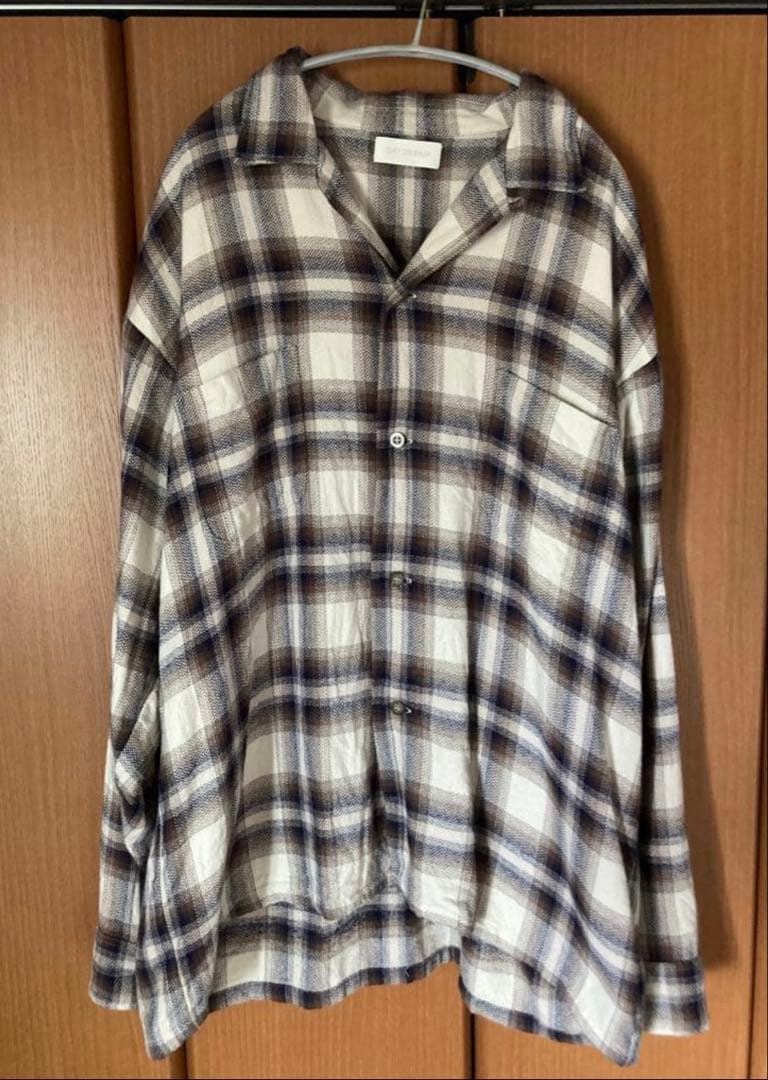 ovy daydream チェックネルシャツ アイボリー
