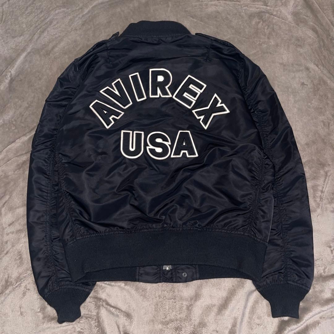 AVIREX フライトジャケット アーチロゴ コマーシャルロゴ L-2