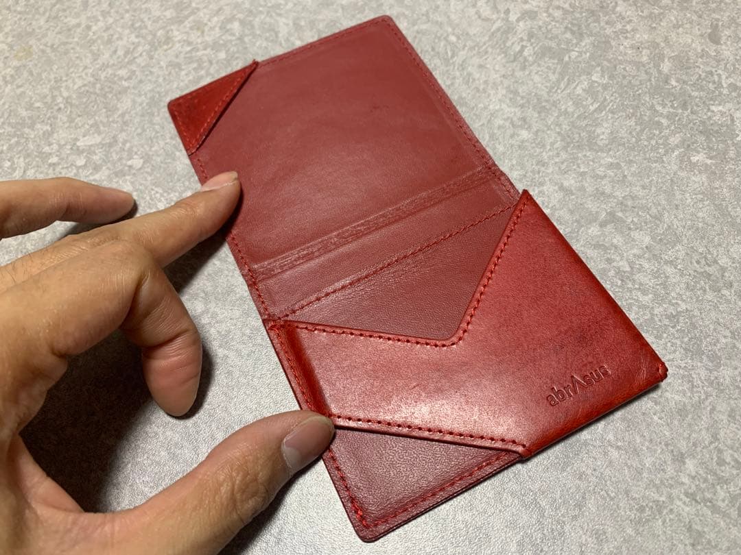アブラサス　小さい財布　薄いマネークリップ　ブッテーロレザーエディション　セット
