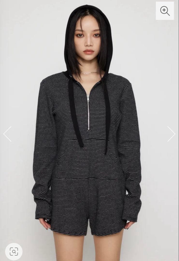 laguagem border hoodie ロンパース