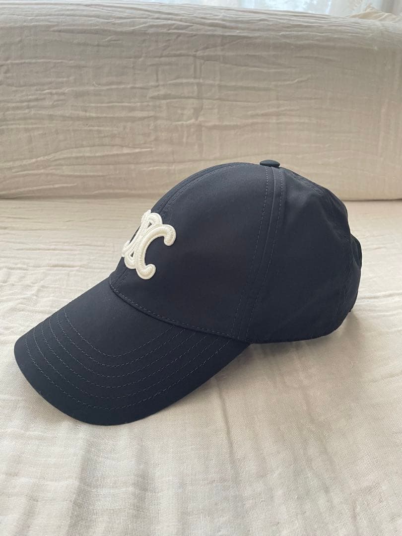 CELINE ベースボールキャップ　ブラック　Sサイズ