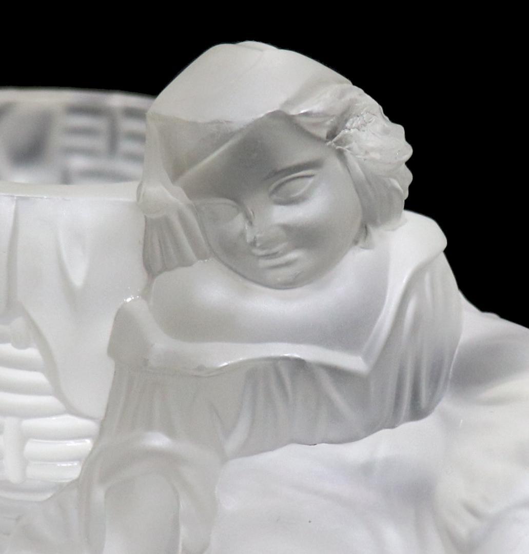 オールド・バカラ 1878年頃 カタログ掲載 フロスト装飾 キャンドルスタンド