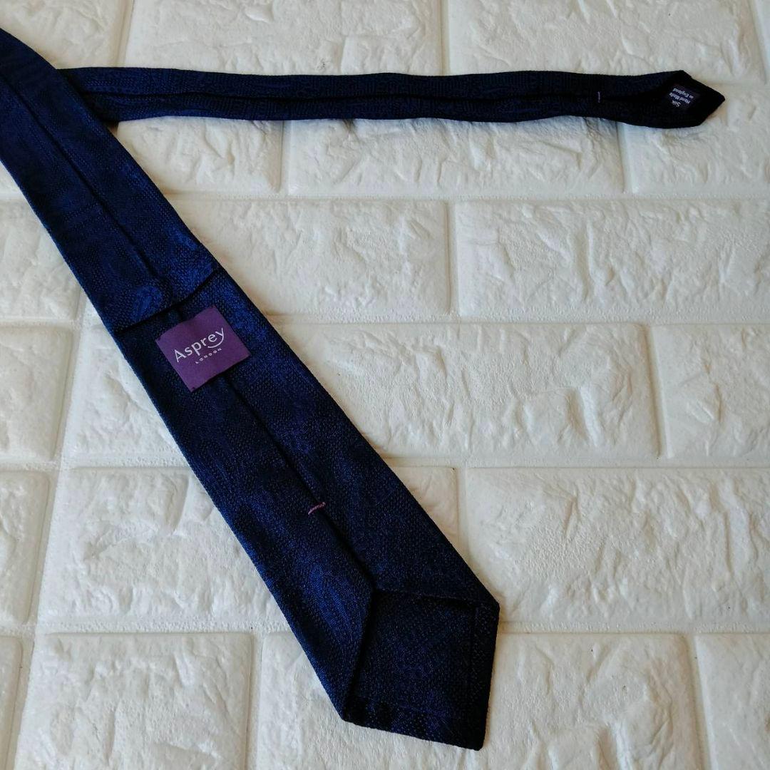 Asprey【美品】ネクタイ　シルク100％　イングランド製　定価31000円