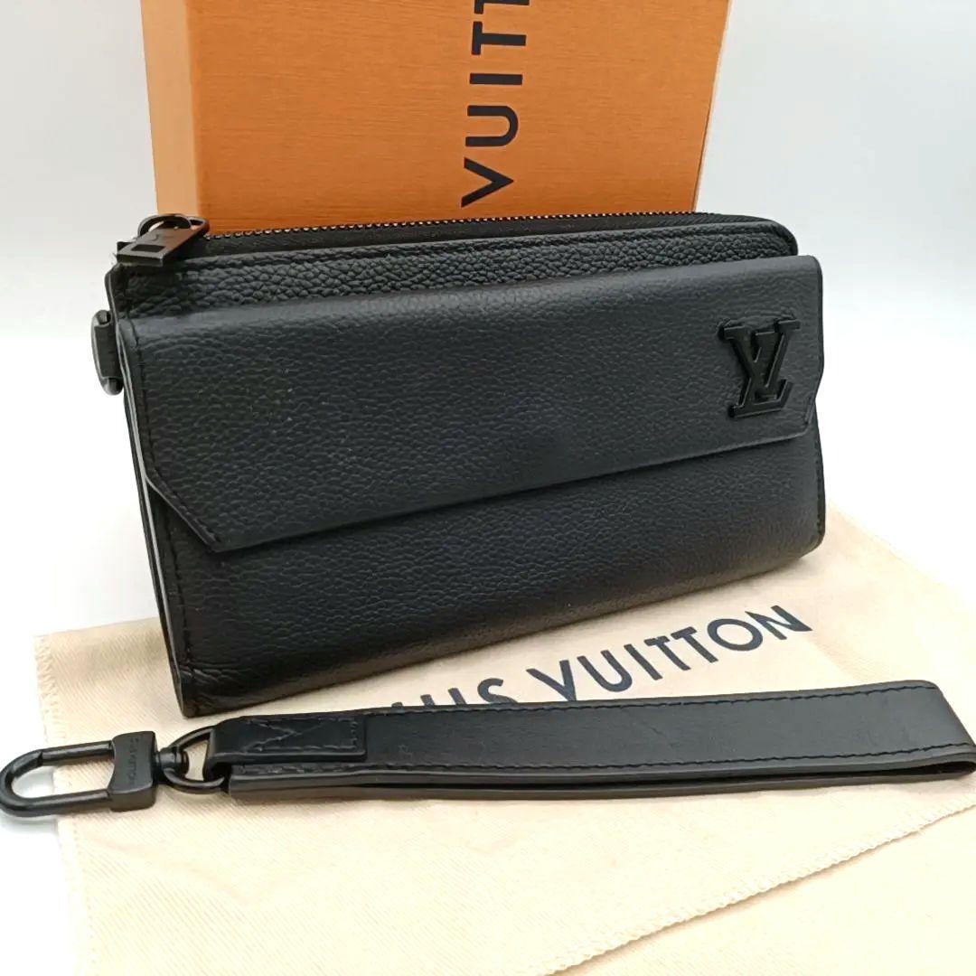 ルイヴィトン アエログラム ジッピードラゴンヌ ブラック　ストラップ　箱・袋付き