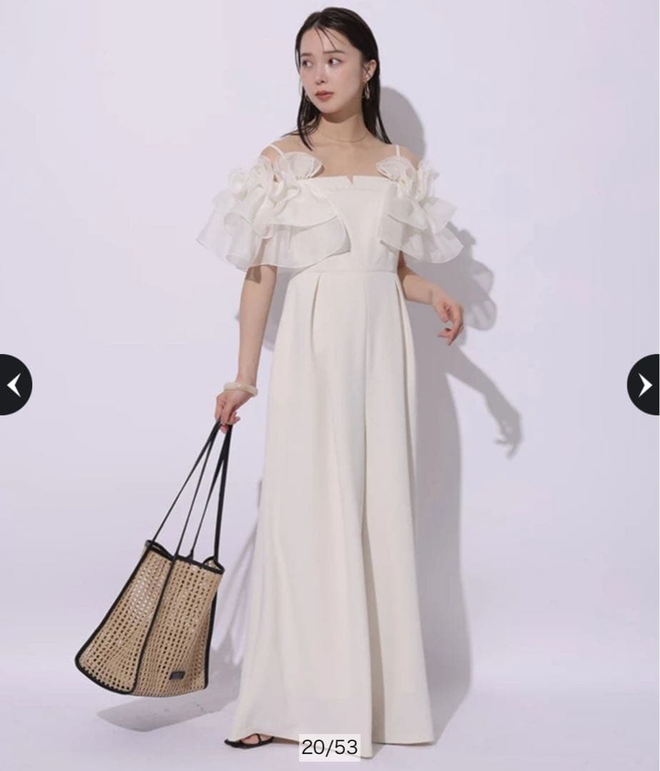 Mystrada チュールスリーブロンパース