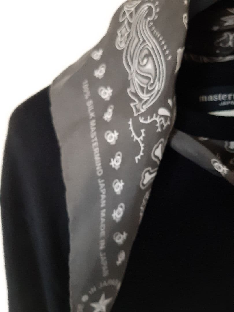 美品マスターマインド BANDANA シルクバンダナ長袖Tシャツ TEE