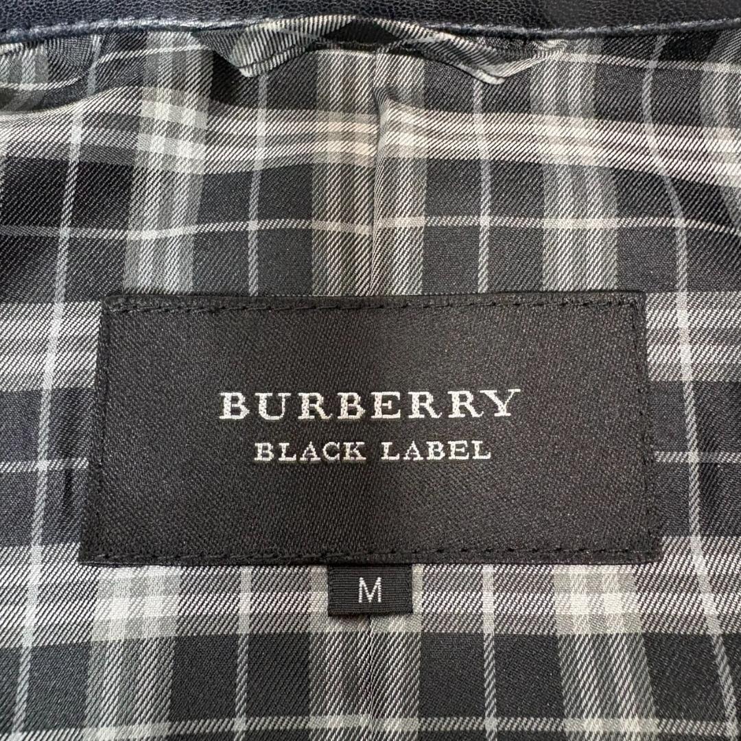 BURBERRY BLACK LABEL ラムレザー シングルライダース M
