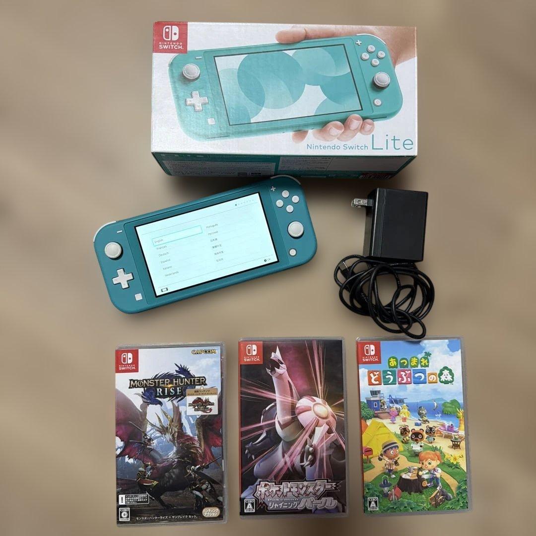 Nintendo Switch Lite ターコイズ 本体とゲームソフト