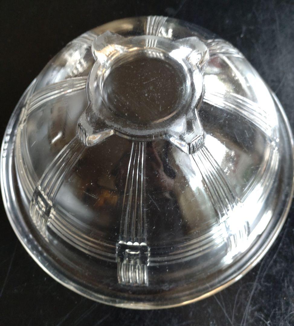 【再お値下げ】ビンテージ ガラス製ミキシングボール、サラダボール２点セット