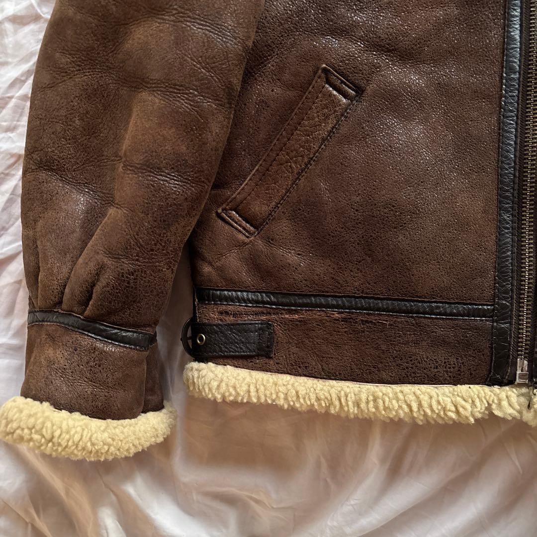 【90s】B-3 ムートン フライトジャケット ボンバージャケット 本革