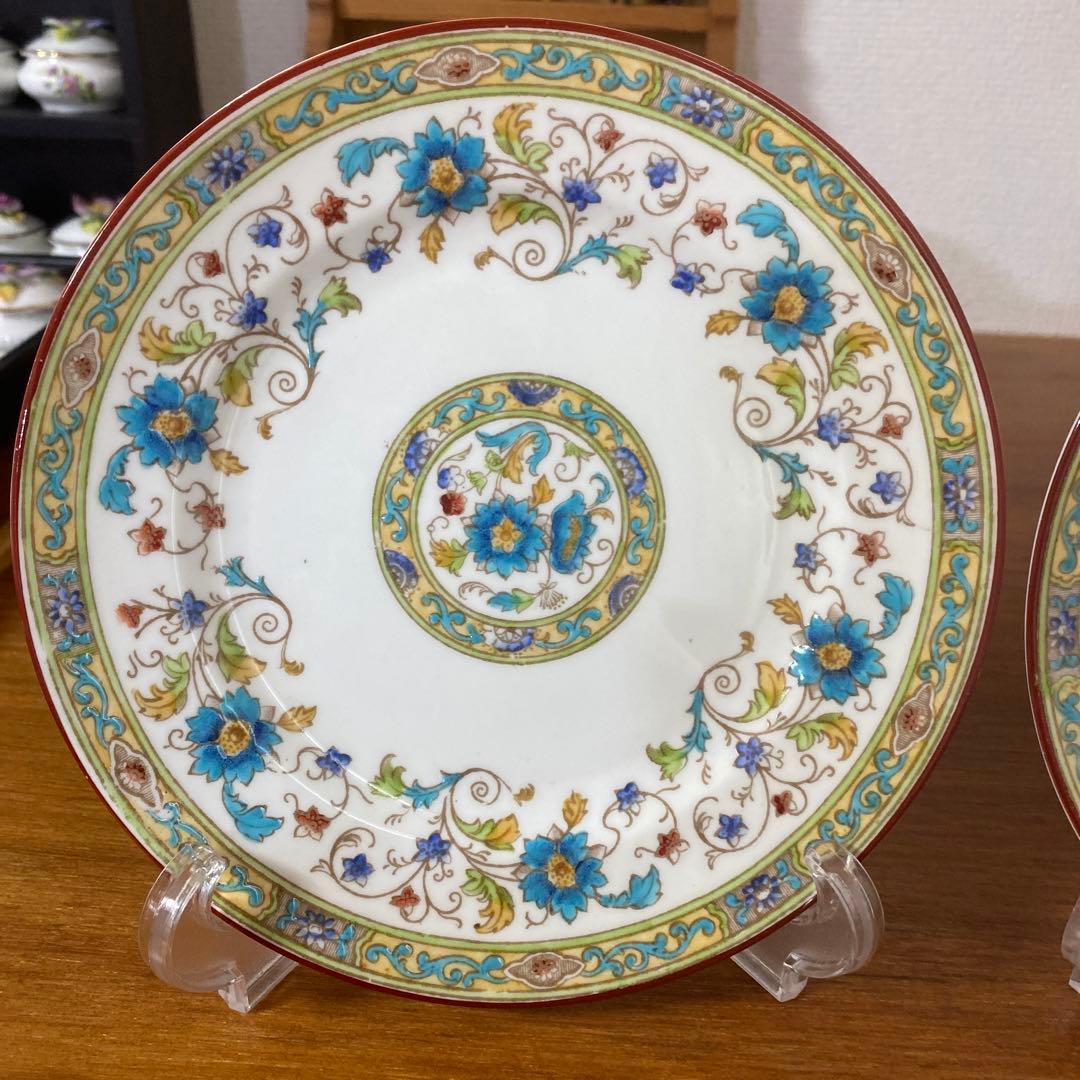 英国　ロイヤルチェルシー　テニスン　カップソーサー　シノワズリ