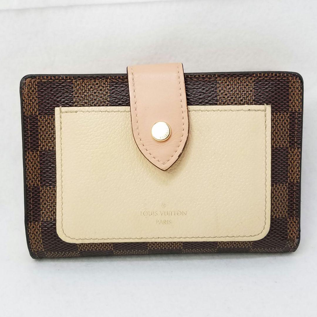 ルイヴィトン ポルトフォイユ ジュリエット コンパクト ダミエ エヌベ ピンク