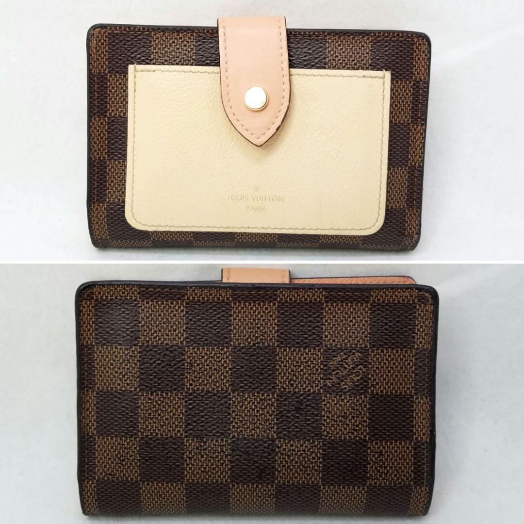 ルイヴィトン ポルトフォイユ ジュリエット コンパクト ダミエ エヌベ ピンク