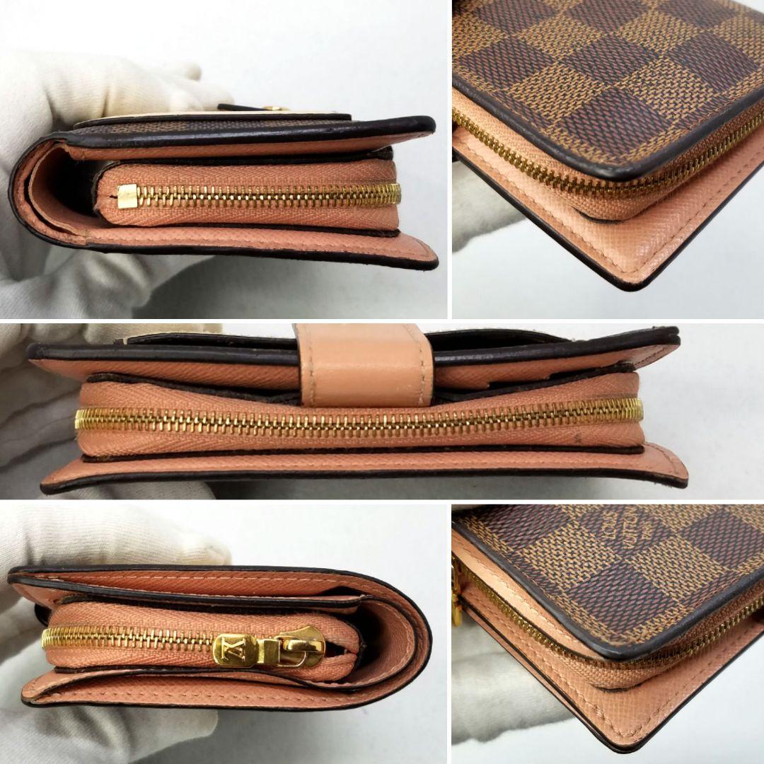 ルイヴィトン ポルトフォイユ ジュリエット コンパクト ダミエ エヌベ ピンク