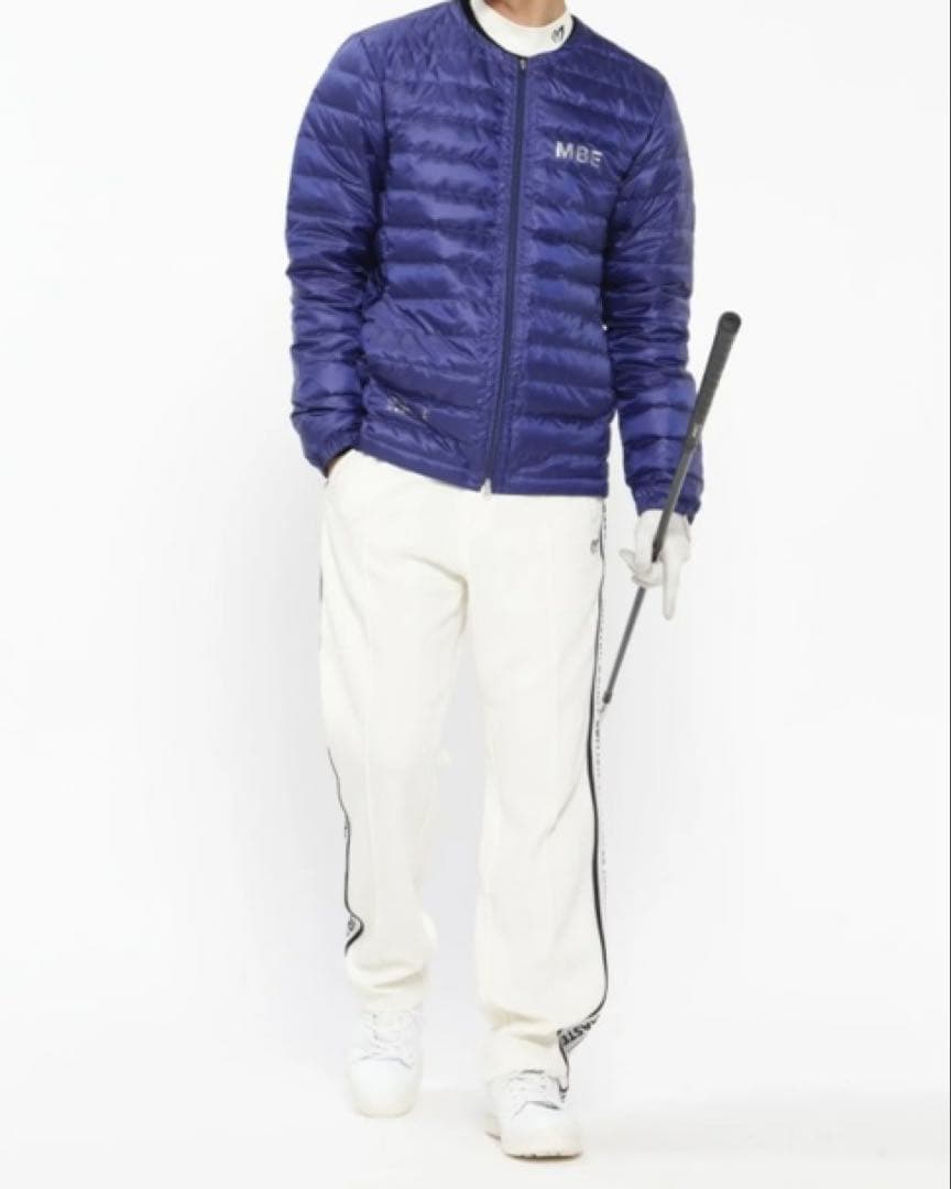 新品 パーリーゲイツ マスターバニー リップストップ撥水ジャケット (4)M/青