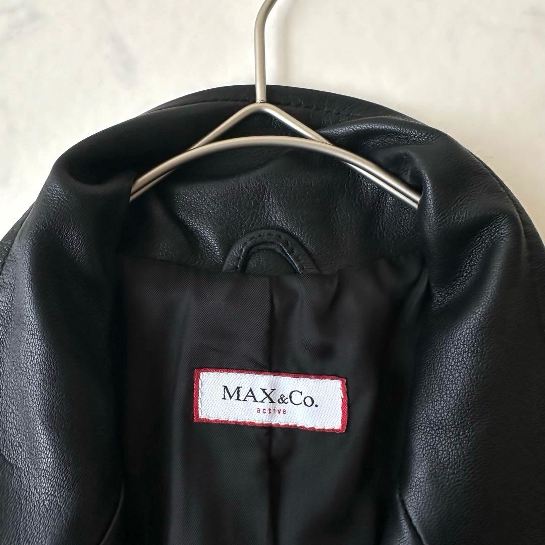 マックスマーラ MAX&Coレザージャケット 羊 ラムレザー 40 ブレザー風