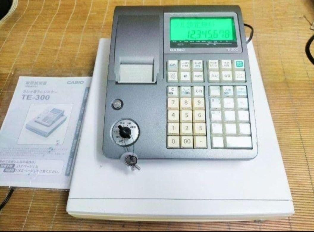 カシオレジスター　TE-300　フル設定無料　 送料無料人気機種　828222