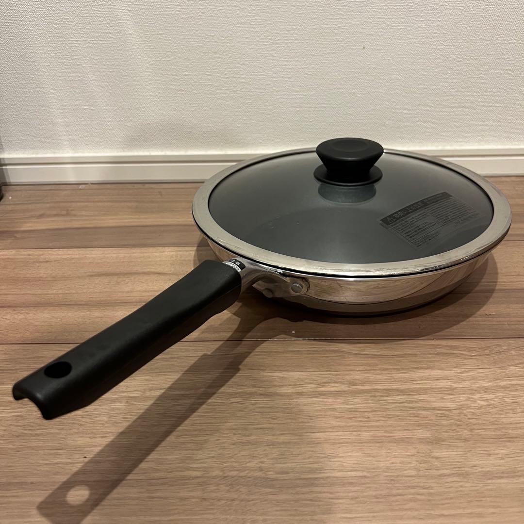 【アムウェイクィーン】蓋付きノンスティックフライパン　26cm