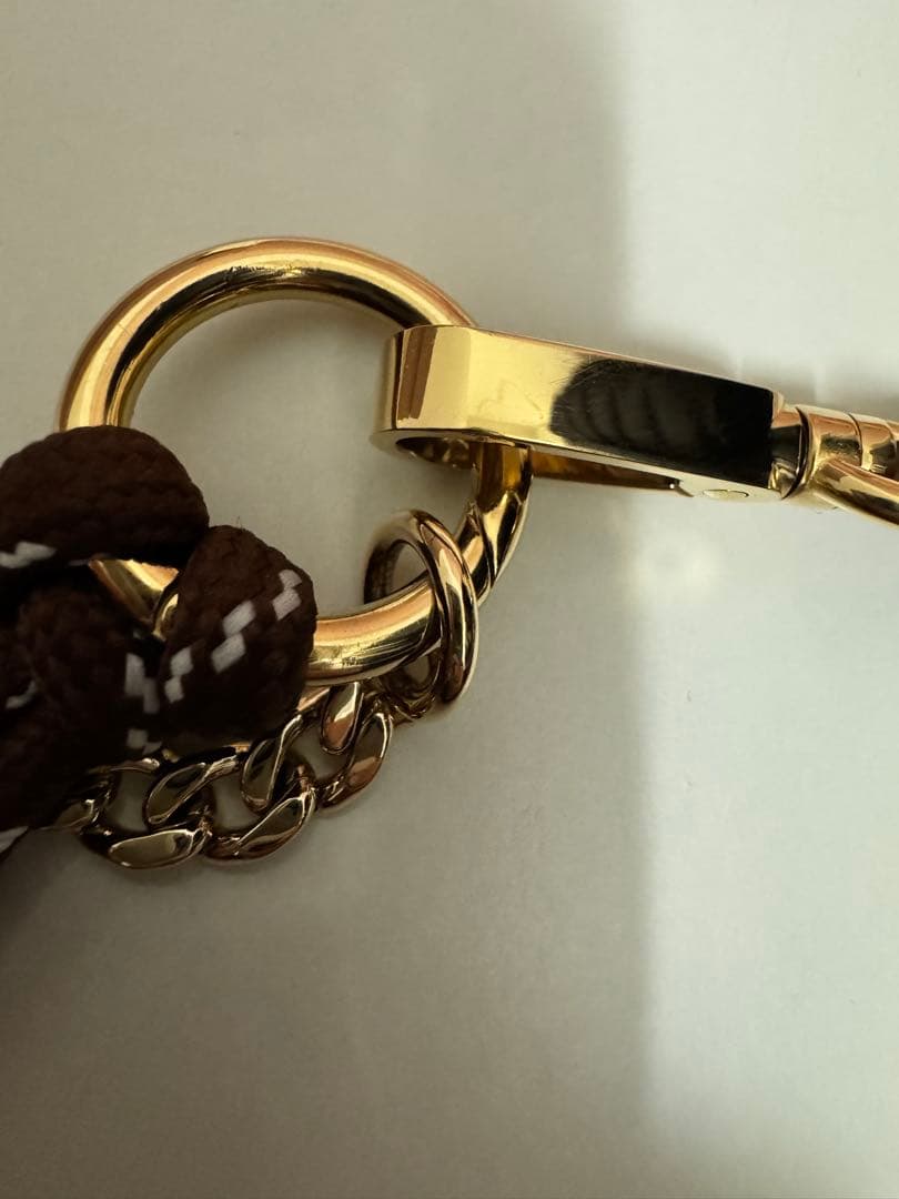 MIUMIU トリックキーリング ブラウン