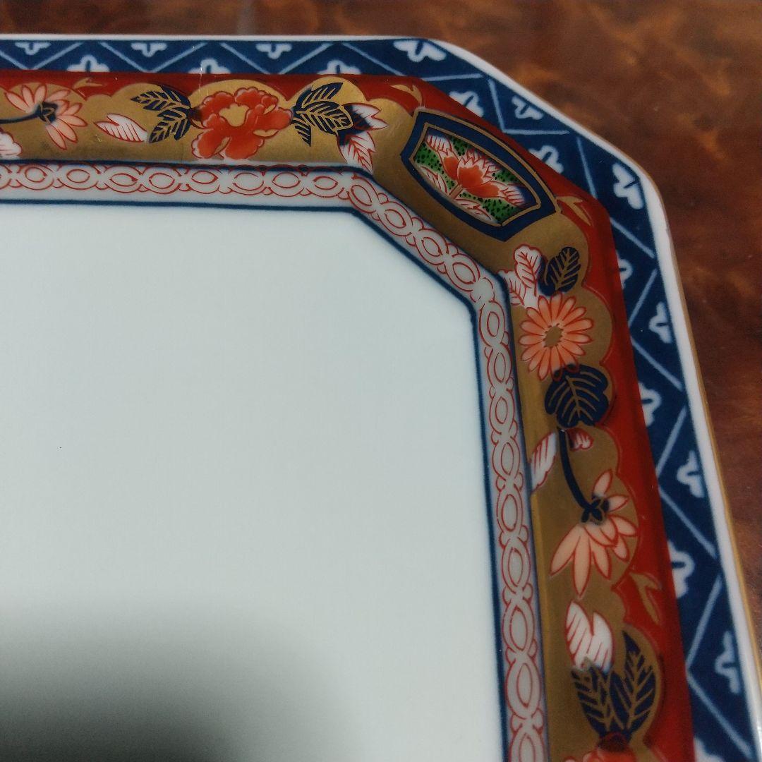 其泉窯 極錦金彩八画銘々皿揃 古伊万里