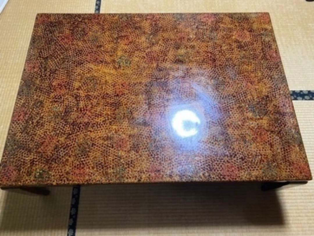 値下げ‼️津軽塗　伝統工芸　螺鈿細工　テーブル　座卓