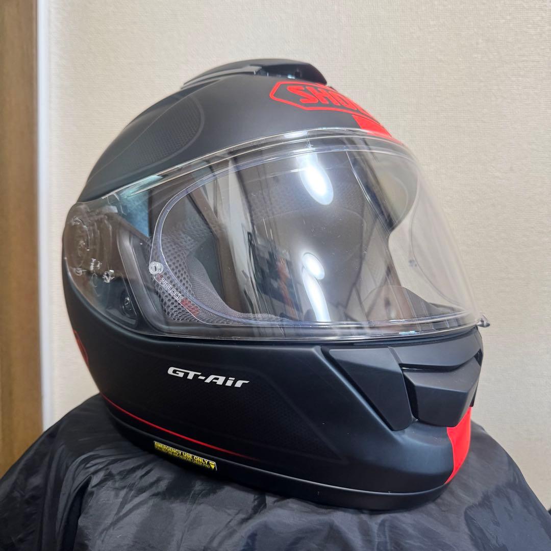 【美品】SHOEI GT-Air Mサイズ マットブラック/レッド 2018年製