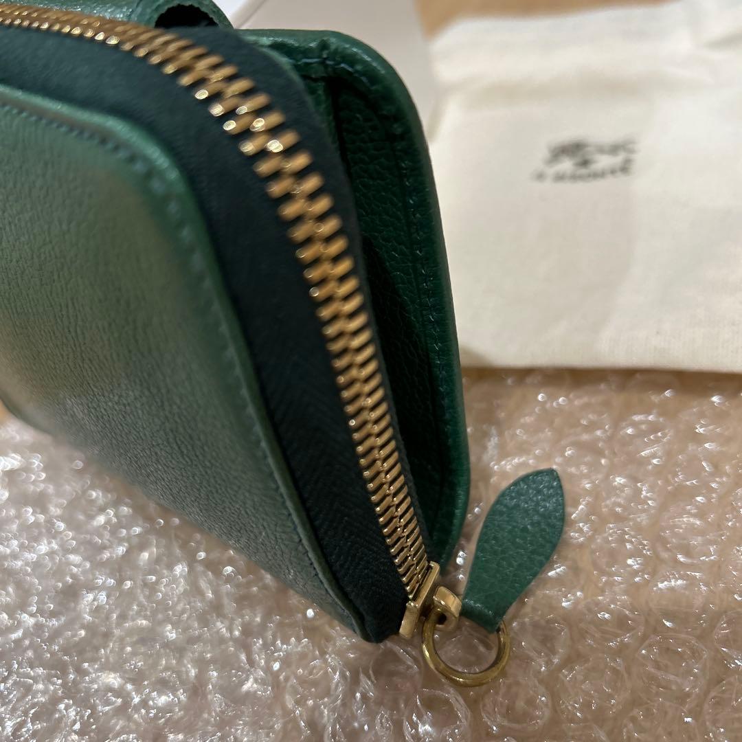 IL BISONTE 二つ折り財布 グリーン