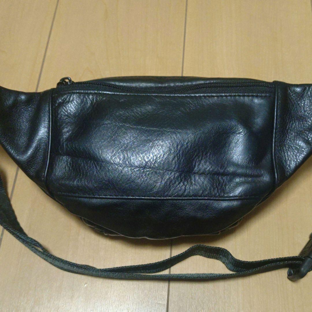 はやと バンソン レザー ボディーバッグ ウエストバッグ