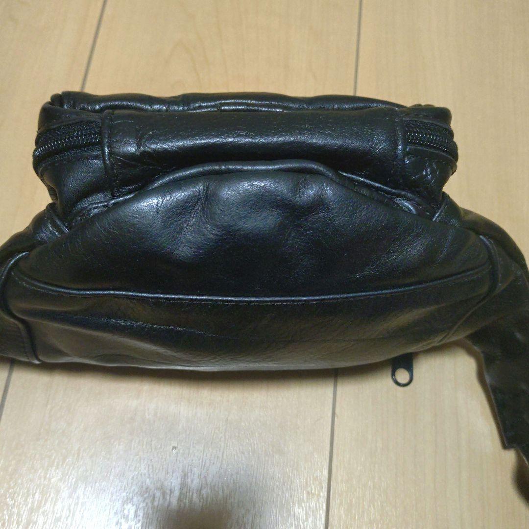 はやと バンソン レザー ボディーバッグ ウエストバッグ