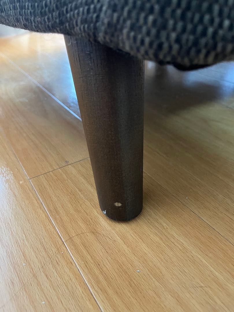 ニトリ 1人掛け布張りソファ「コウテイ3」ダークモカ（ハイバック）クッション付き