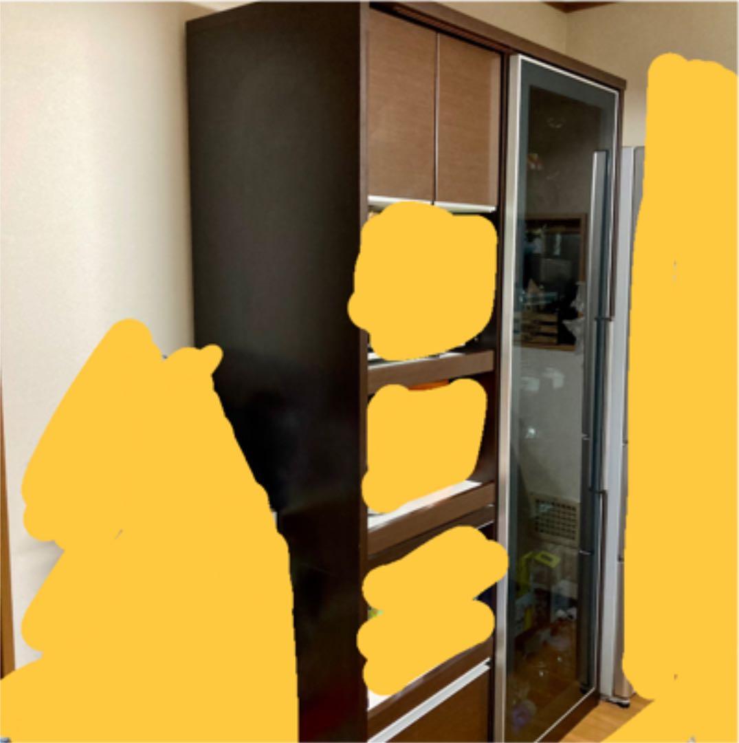 松田家具　食器棚　ダークブラウン