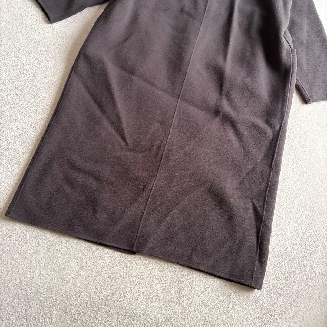 hanaSOEJU ソージュ ウールリバーローブコート チャコールグレー