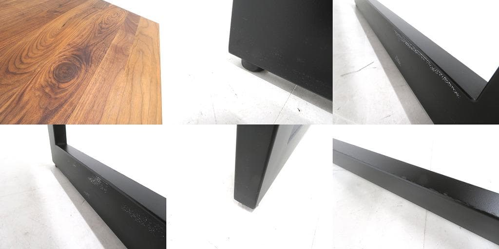 展示品　カーフ　ウォールナット　無垢材　ダイニングテーブル　北欧　モダン